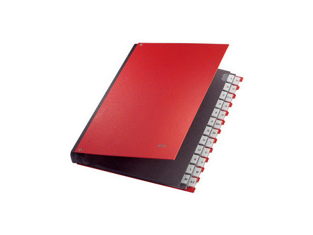 LEITZ Trieur à soufflet, A4, A-Z, 24 compartiments, noir