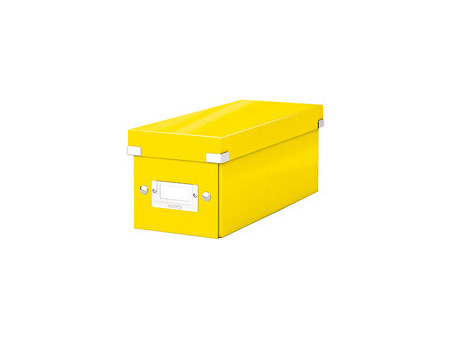 LEITZ Boîte de rangement pour CD Click & Store WOW, jaune