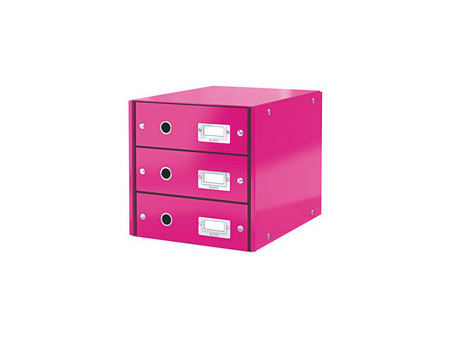 LEITZ Bloc de classement Click & Store WOW, rose