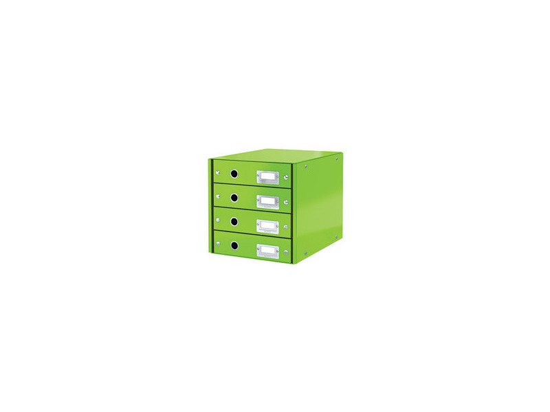 LEITZ Bloc de classement Click & Store WOW, 4 tiroirs, bleu
