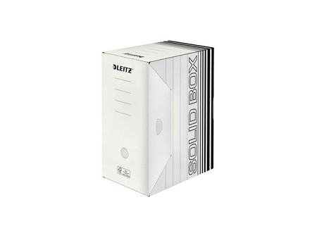 LEITZ Boîte à archives Solid, (L)100 mm, blanc/noir