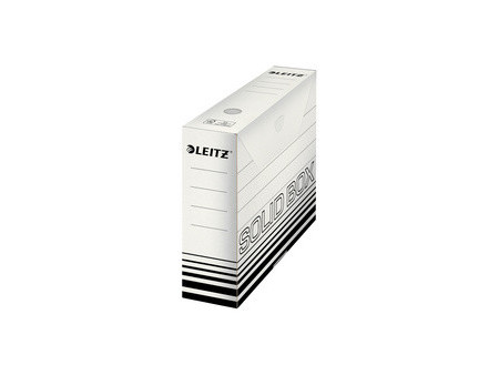 LEITZ Boîte à archives Solid, (L)100 mm, blanc/noir