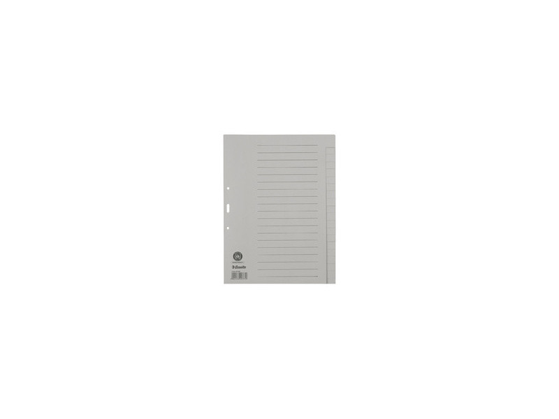 Esselte Intercalaires en papier naturel, uni, A4, 20 touches