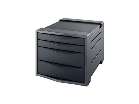 Esselte Module de classement Europost, 4 tiroirs, gris/blanc