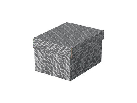 Esselte Boîte de rangement et cadeau Home S, set de 3, gris