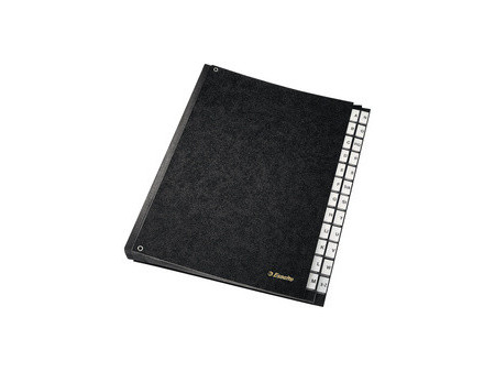 esselte Trieur carton, A4, A-Z, papier carton, noir