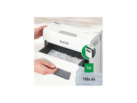 LEITZ Destructeur de documents IQ Protect Premium 4M, blanc