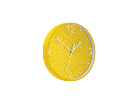LEITZ Horloge murale WOW, mouvement à quartz, blanc