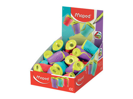 Maped Taille-crayon Boogy, en plastique, présentoir de 30