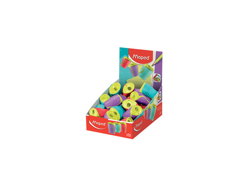 Maped Taille-crayon Boogy, en plastique, présentoir de 30