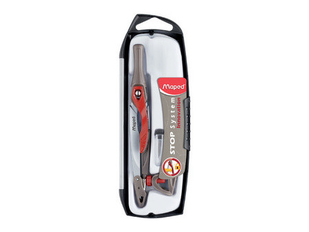 Maped Boîte de compas Stop System, 3 pièces, présentoir 10