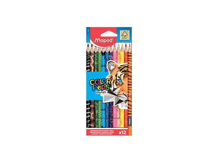 Maped Crayon de couleur triangulaire COLOR'PEPS Animals