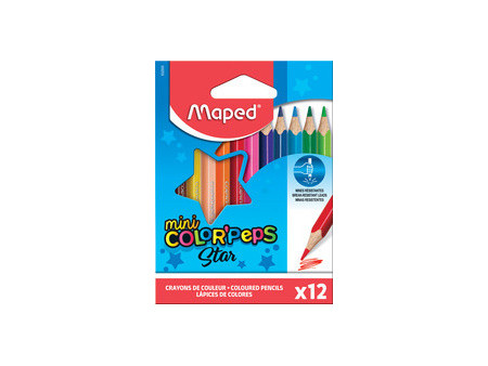 Maped Crayons de couleur COLOR'PEPS Mini, étui carton de 12