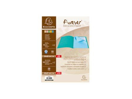 EXACOMPTA Lot de 50 chemises FOREVER + 100 sous-chemises
