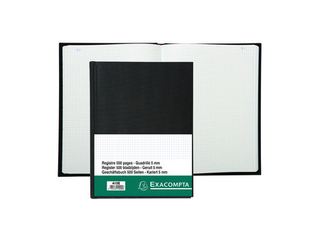 EXACOMPTA Registre Quadrillé 5x5, A4, 200 pages