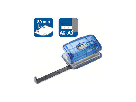 Rapid Perforateur X Ray EC 10, coque: bleu transparent