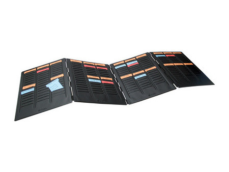 nobo Mini-Planning portable, 3 colonnes de 16 fentes/volet