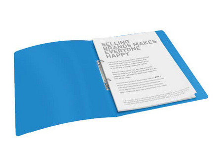 Esselte Classeur à anneaux VIVIDA, en PP, 2 anneaux, bleu