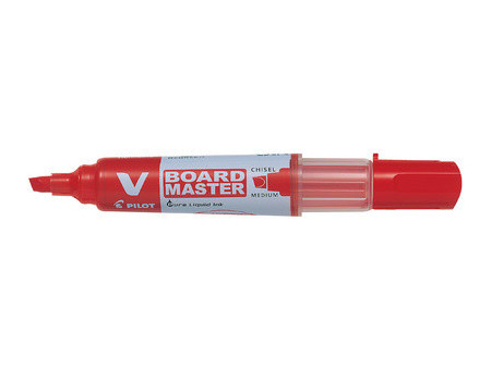 PILOT Marqueur V BOARD MASTER, pointe biseautée, rouge