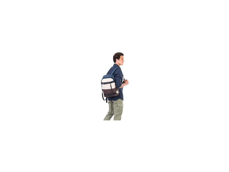BESTLIFE Urban Sac à dos laptop COL SKATE, bleu/beige/marron