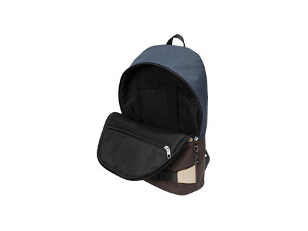 BESTLIFE Urban Sac à dos laptop COL SKATE, bleu/beige/marron
