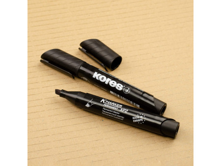 Kores Marqueur permanent 'K MARKER', pointe biseautée