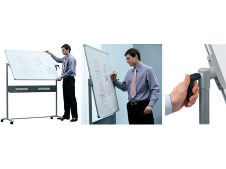 nobo Tableau rotatif avec support Basic, mélaminé, (L)1.200