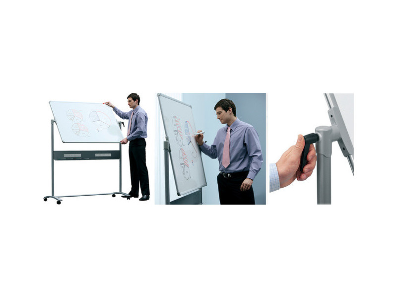 nobo Tableau rotatif avec support Basic, mélaminé, (L)1.500