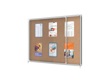 nobo Vitrine d'affichage Premium Plus, fond en liège, 27x A4