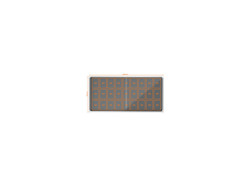 nobo Vitrine d'affichage Premium Plus, en feutre, 18x A4