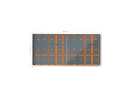 nobo Vitrine d'affichage Premium Plus, en feutre, 27x A4