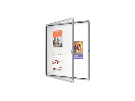 nobo Vitrine d'affichage Premium Plus, fond en métal, 9x A4