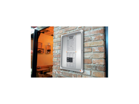 nobo Vitrine d'affichage Premium Plus, fond en métal, 9x A4