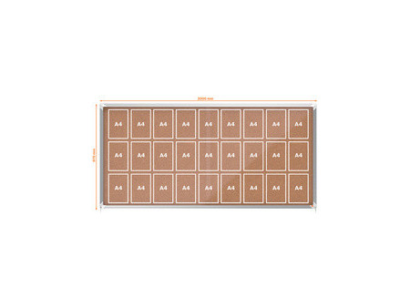nobo Vitrine d'affichage Premium Plus, fond en liège, 18x A4