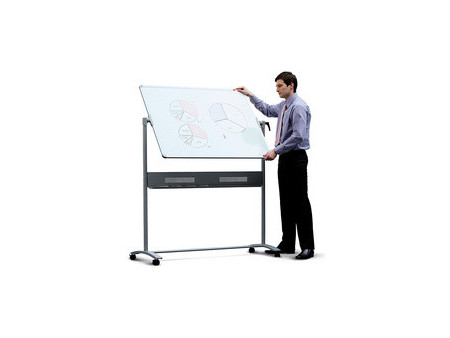 nobo Tableau rotatif à pied combi, dimensions: 1200 x 900 mm
