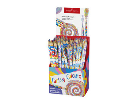 FABER-CASTELL Crayon arc-en-ciel Fantasy Colours, présentoir