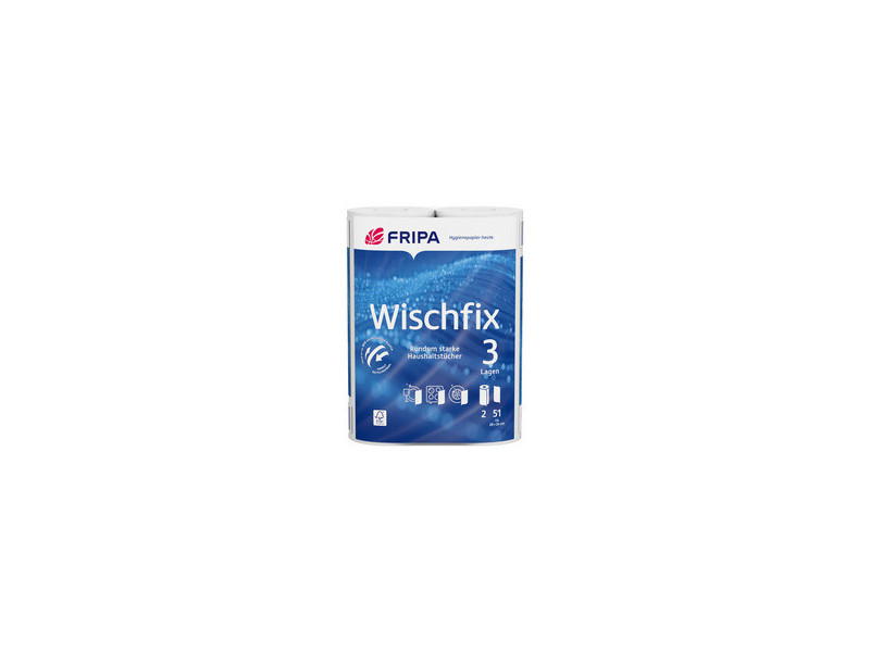Fripa Rouleau d'essuie-tout Wischfix, 3 couches, extra blanc