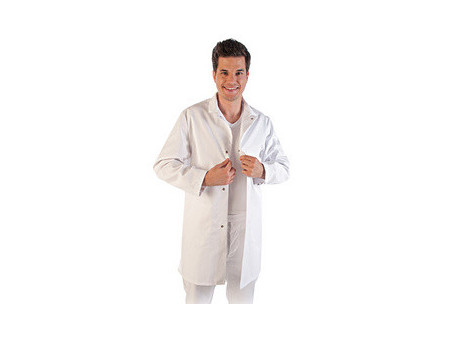 HYGOSTAR Blouse agroalimentaire conforme HACCP, L, blanc