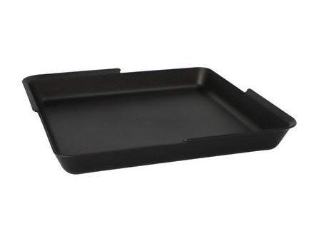 PAPSTAR Barquette Circulware, carré, 3 compartiments, noir
