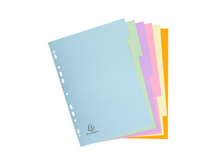 EXACOMPTA Intercalaires en carton, A4, 5 touches