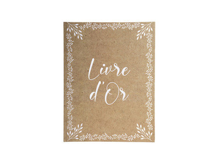 EXACOMPTA Livre d'or 'Kraft, 220 x 270 mm, brun