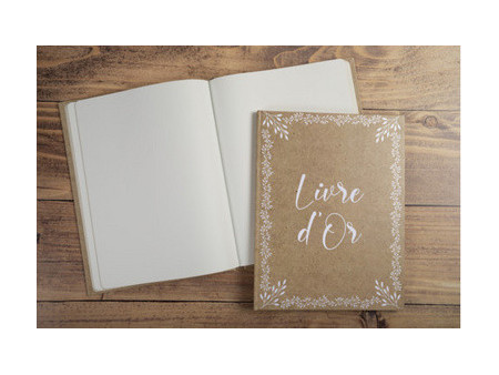 EXACOMPTA Livre d'or 'Kraft, 220 x 270 mm, brun