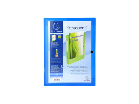 EXACOMPTA Boîte de classement Kreacover, A4, PP, assorti