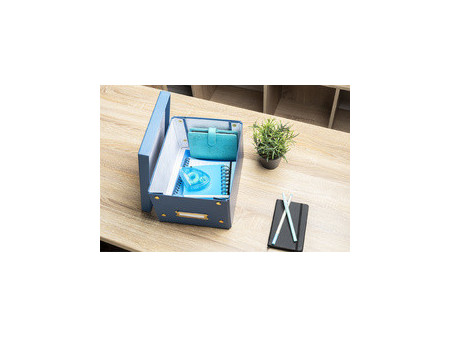 EXACOMPTA Boîte de rangement Neo Deco, A5+, bleu vert