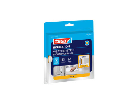 tesa INSULATION Ruban de calfeutrage M, 15 mm x 6 m, blanc