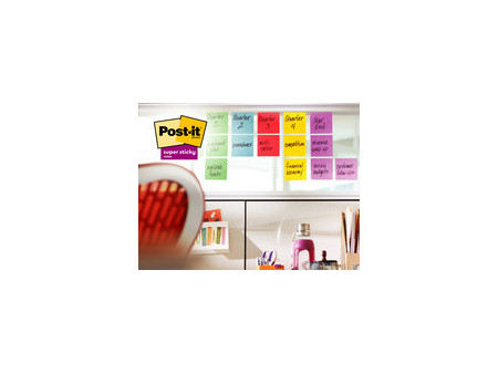 Post-it Bloc-note super sticky notes, 47,6 x 47,6 mm
