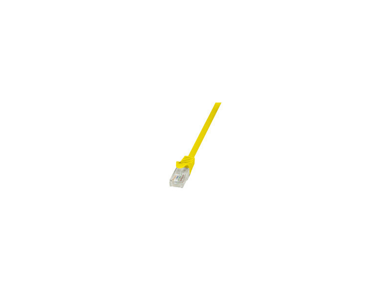 LogiLink Câble patch, Cat. 5e, U/UTP, 0,5 m, bleu, gaine en