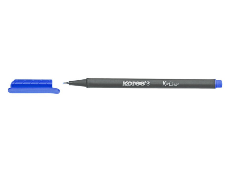 Kores Feutres 'K-Liner', largeur de tracé: 0,4 mm, bleu
