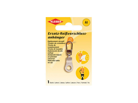 KLEIBER Tirette de remplacement pour fermeture à zip, noir