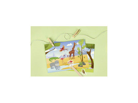 HEYDA Set de cartes transferts rub-on 'Ferme'
